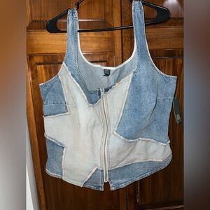 Wild Fable Blue Denim Vest